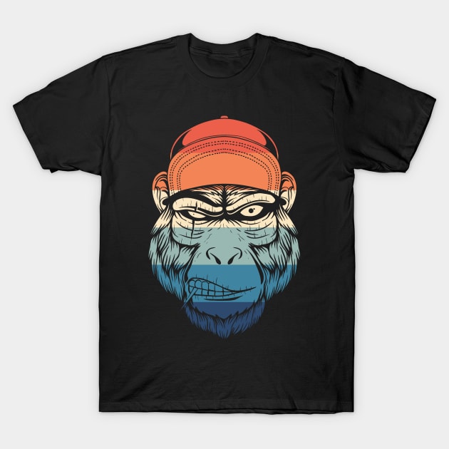 Vintage Tough Gorilla T-Shirt by Dojaja